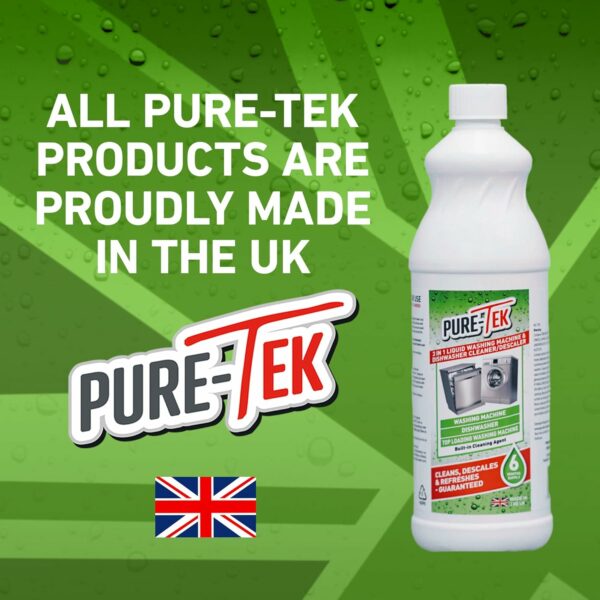 Pure-Tek Washing Machine Cleaner / Descaler/ Fragrance 3in 1 Large 960ml Bottle - Image 2