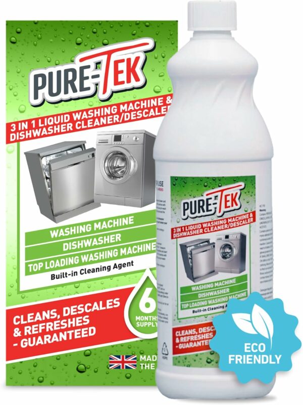 Pure-Tek Washing Machine Cleaner / Descaler/ Fragrance 3in 1 Large 960ml Bottle
